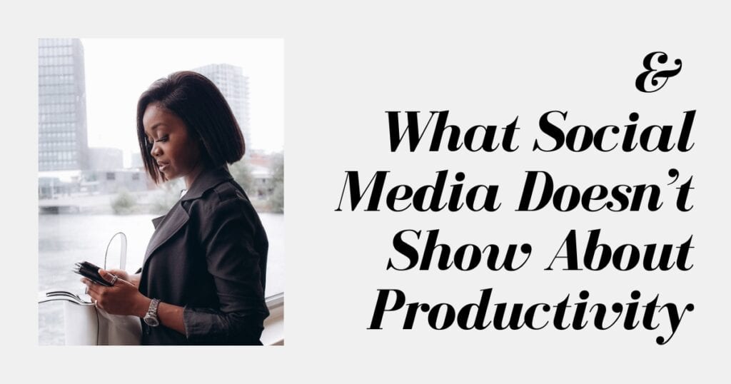 productivity on social media blog post