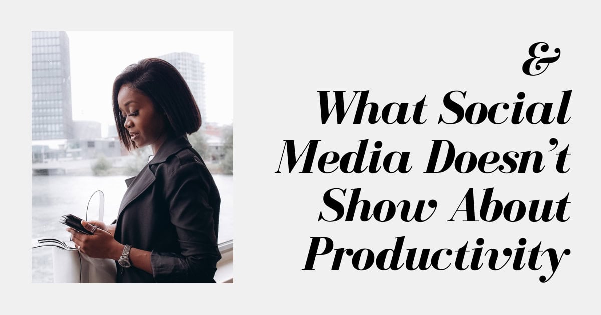 productivity on social media blog post